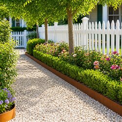Garden Lawn Edging 10 pcs Steel Border with Top Fold 100x12cm Rusty Landscape