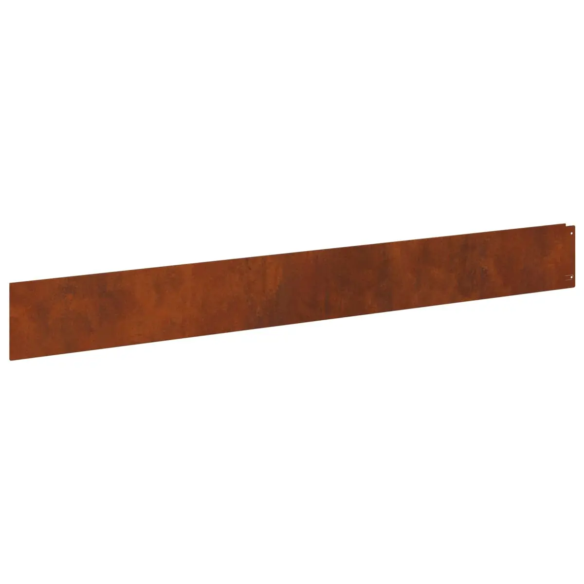 Garden Lawn Edging 20 pcs 100x12cm Steel Rusty Border with Top Fold Landscape