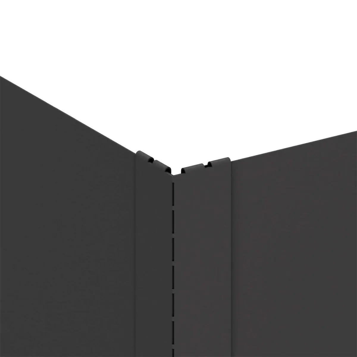 Steel Garden Border Edging 60x60x35cm Landscape Lawn Bed Pathway Barrier Black