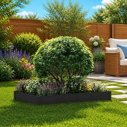 Sleek Steel Lawn Edging Border 100x60x20cm for Easy Installation