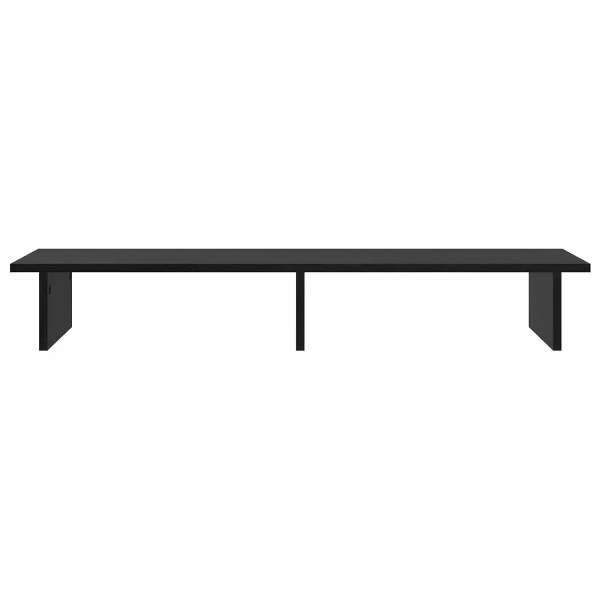 Monitor Stand Black Engineered Wood 100 x 27 x 15 cm Modern Minimalist Office