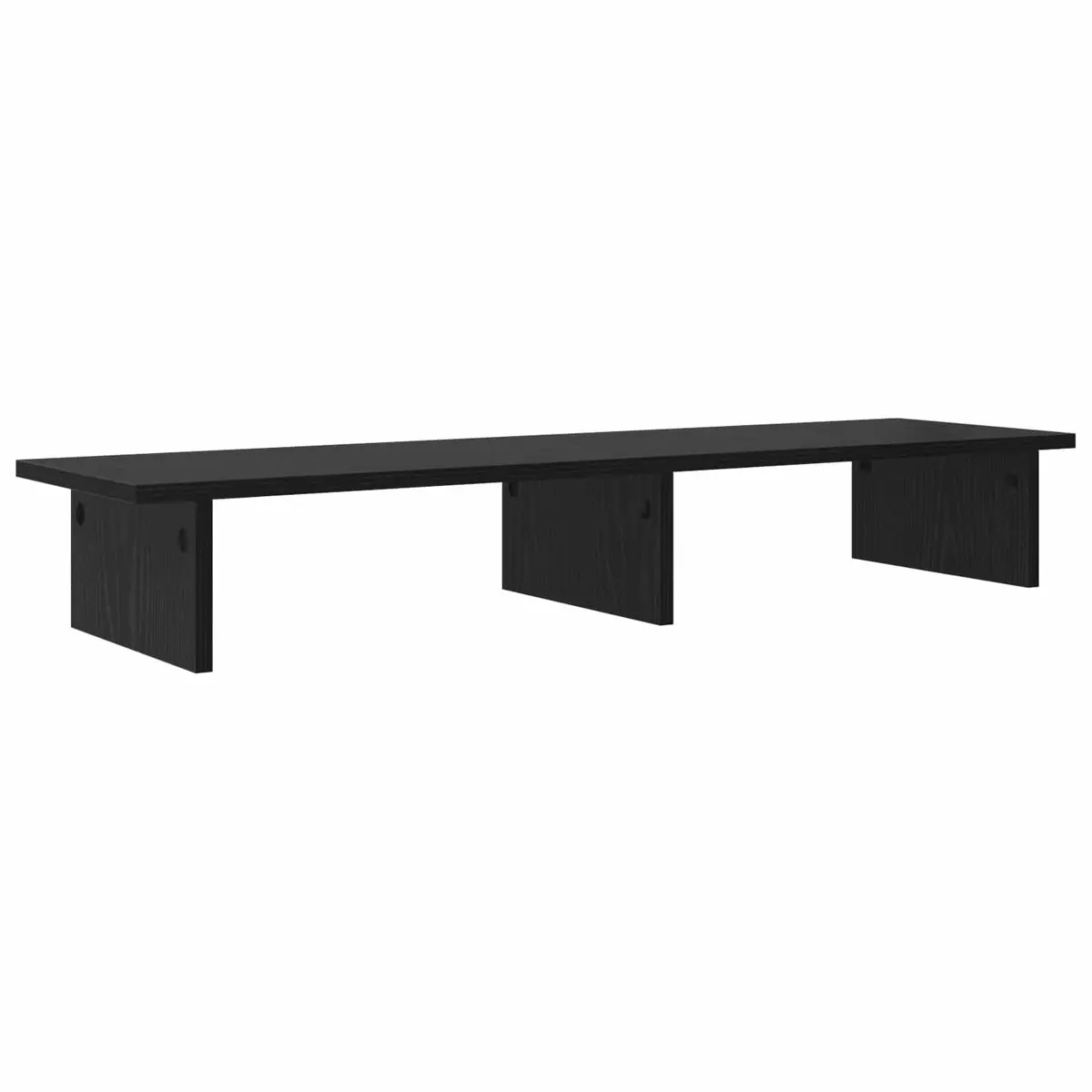 Monitor Stand Black Engineered Wood 100 x 27 x 15 cm Modern Minimalist Office