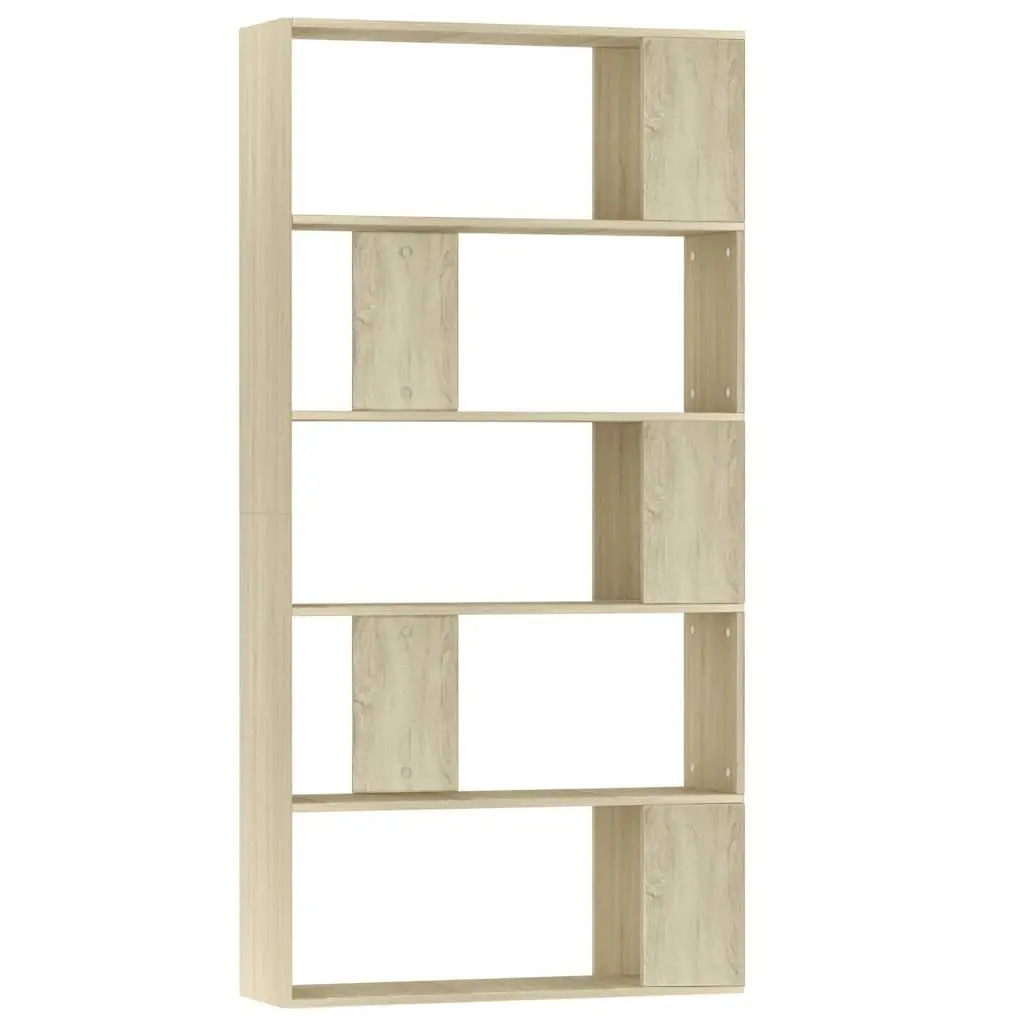 Book Cabinet Brown 80x24x159cm Engineered Wood Room Divider Shelving Storage