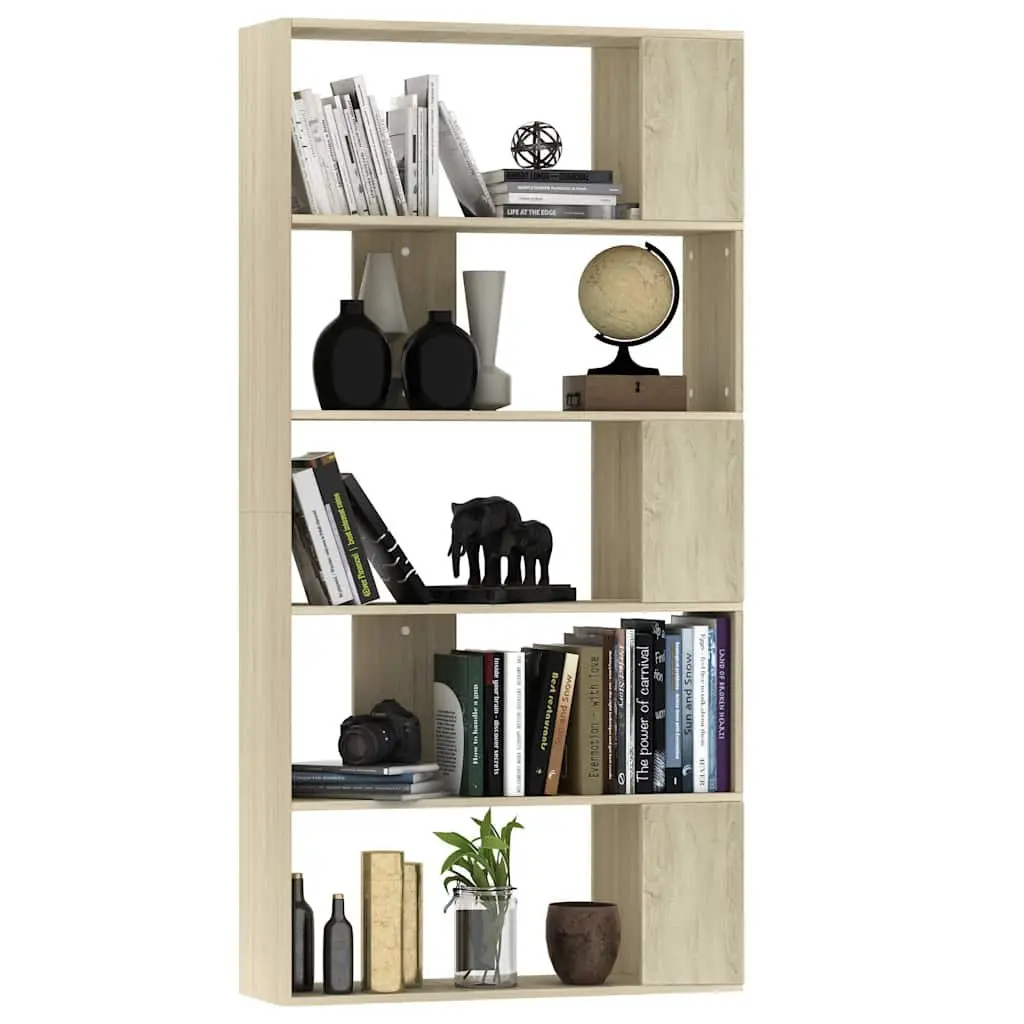 Book Cabinet Brown 80x24x159cm Engineered Wood Room Divider Shelving Storage