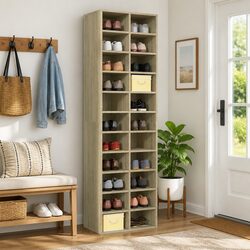 Shoe Cabinet with 22 Compartments, Easy Assembly