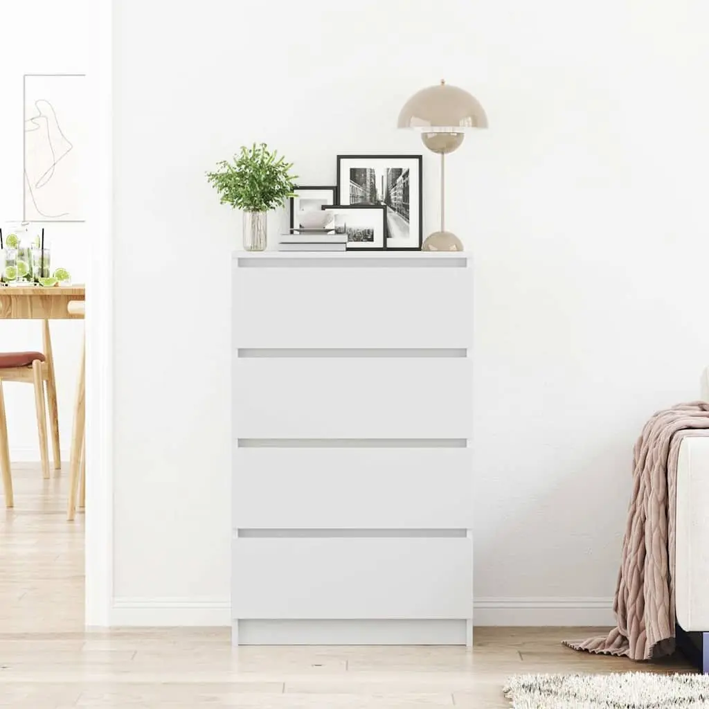 Sideboard White Storage Cabinet Engineered Wood Buffet Console Table Living