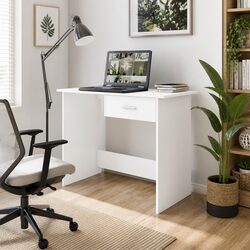 Compact White Office Desk for Your Needs