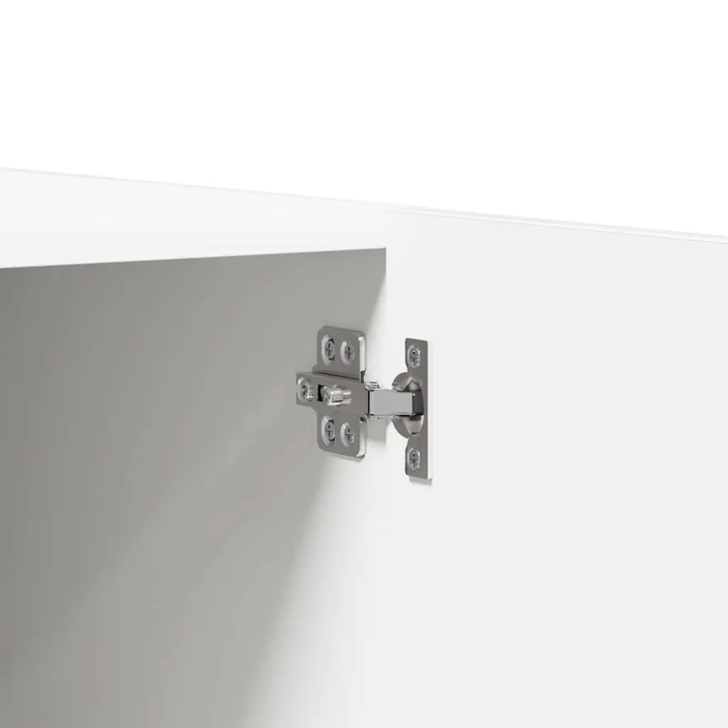 Wardrobe White 80x52x180 cm Storage Cabinet Cupboard Hanging Rod Compartment