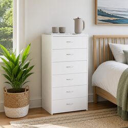 White Sideboard with Spacious Storage Options