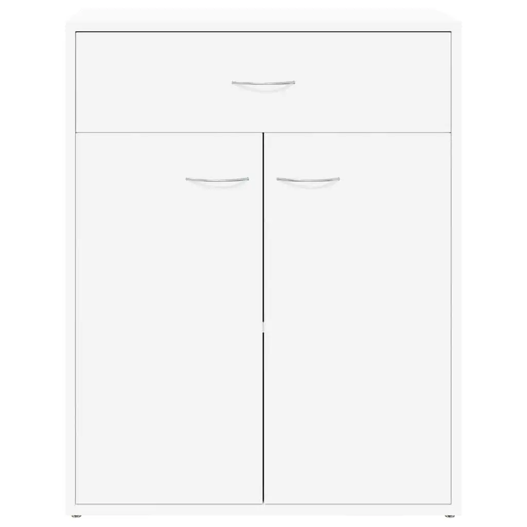Sideboard White Storage Cabinet 2 Doors Drawer Living Room Furniture Display