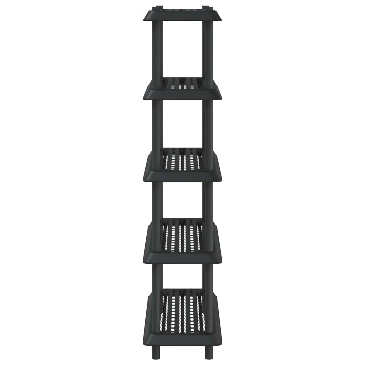 5-Tier Shelving Unit 100 x 40 x 177 cm Storage Rack Organizer Anthracite