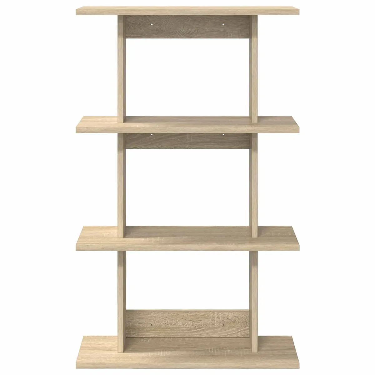 Wall Shelf Wall-Mounted Brown Sonoma Oak Storage Shelving Display Unit