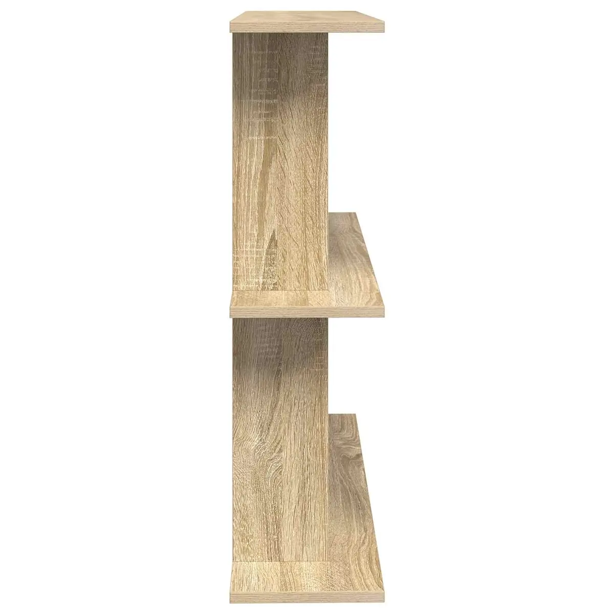 Wall Shelf Brown 100cm Wall-Mounted Modern Shelving Unit Storage Sonoma Oak