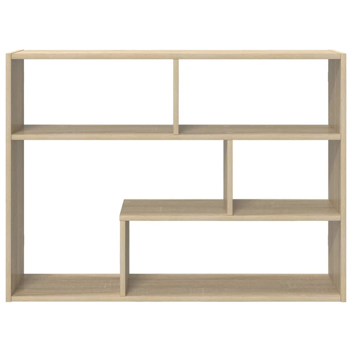 Wall Shelf Brown 95 x 20 x 69.5 cm Wall-Mounted Modern Storage Floating Display Ledge