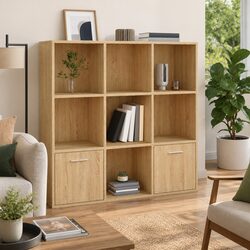 Your New Book Cabinet Awaits: 7 Cubes and 2 Doors