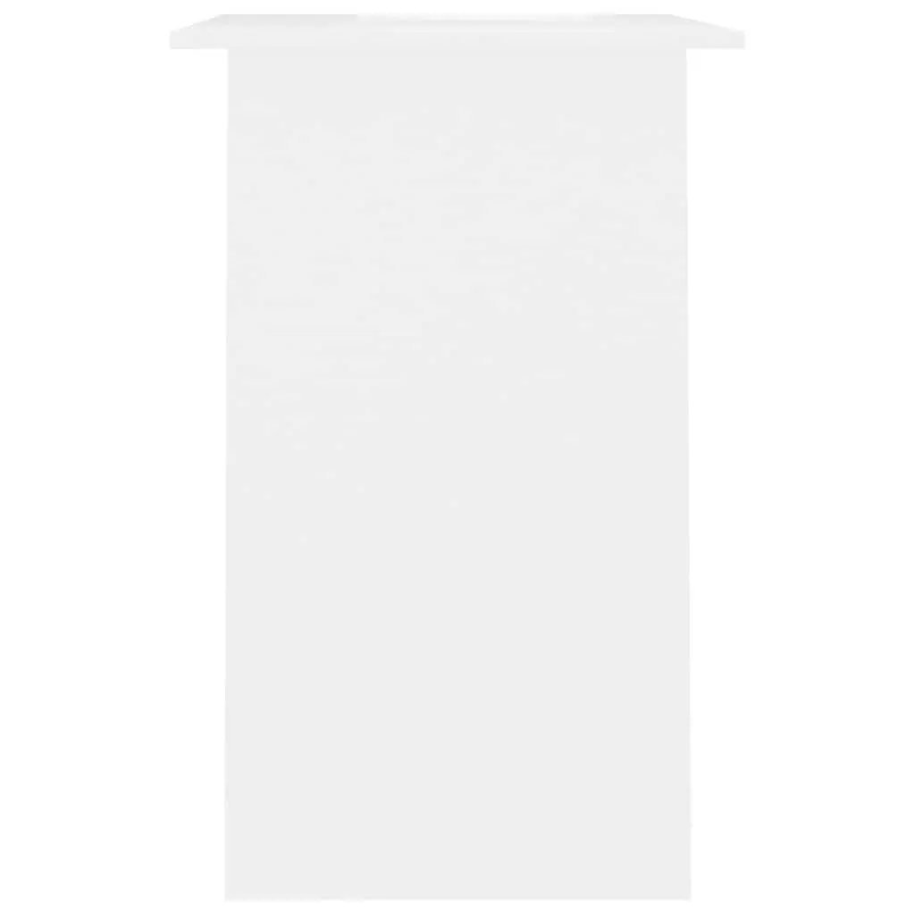 White Computer Desk 90cm Compact Office Workstation with Storage Shelf