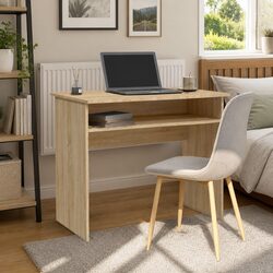 Desk Sonoma Oak 90x50x74cm Engineered Wood Brown Office Study Computer