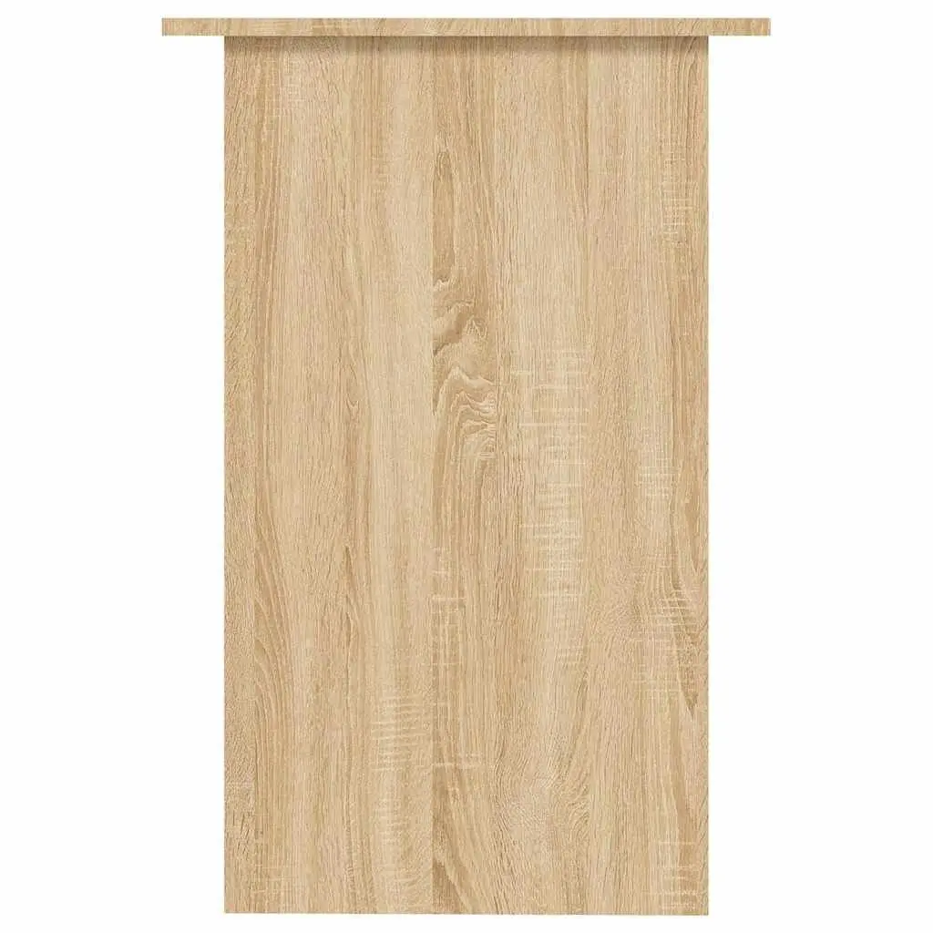 Desk Brown 90x50x74cm Engineered Wood Storage Shelf Easy to Clean