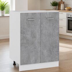 Grey Kitchen Cupboard with Two Doors