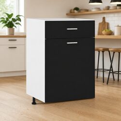 Black Cabinet with Ample Storage