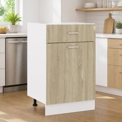 Compact Kitchen Drawer Cabinet with Two Shelves
