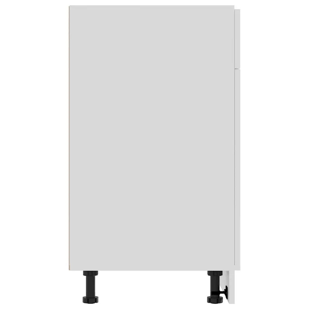 Kitchen Cabinet White 80x46x81.5cm Modern Engineered Storage Unit