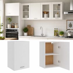 White Wall Cabinet for Kitchen Use