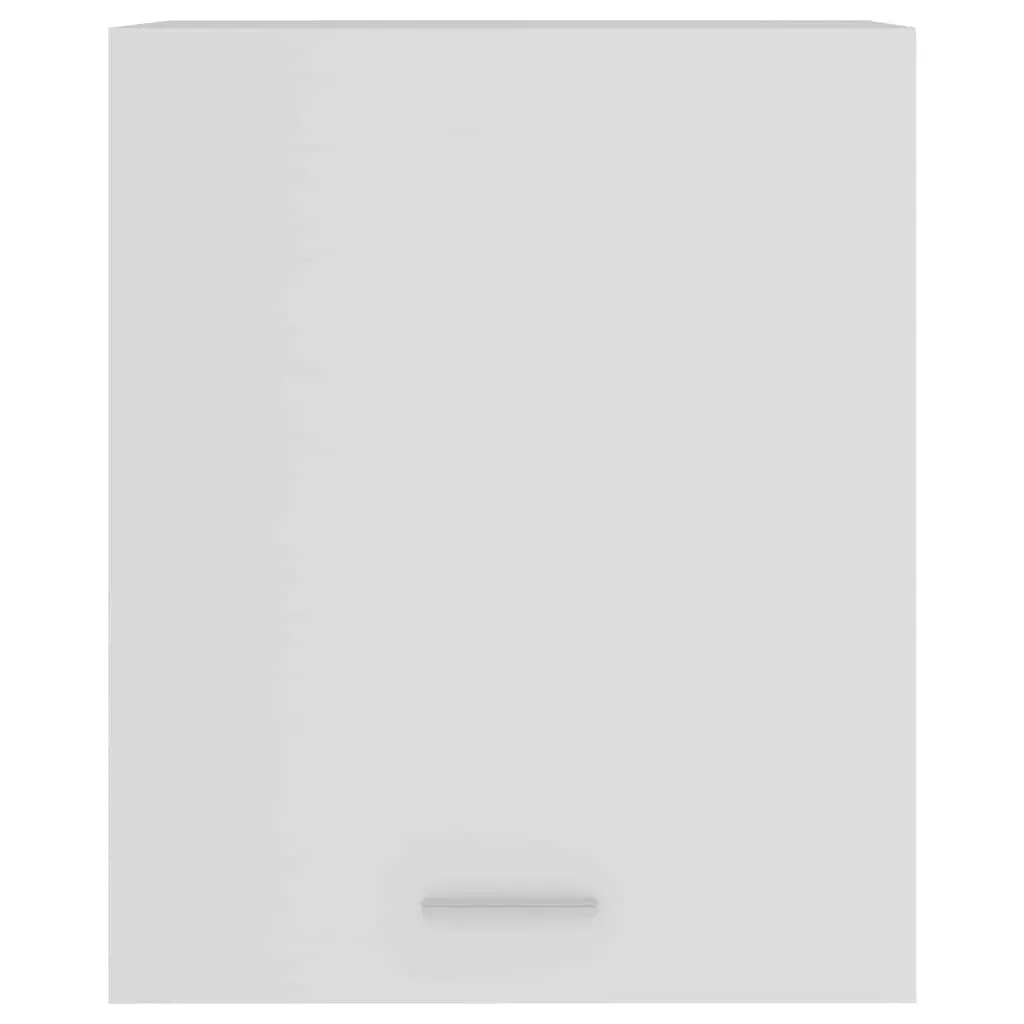 Hanging Cabinet White Engineered Wood Wall-Mounted Two Shelves