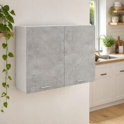 Grey Hanging Kitchen Cabinet