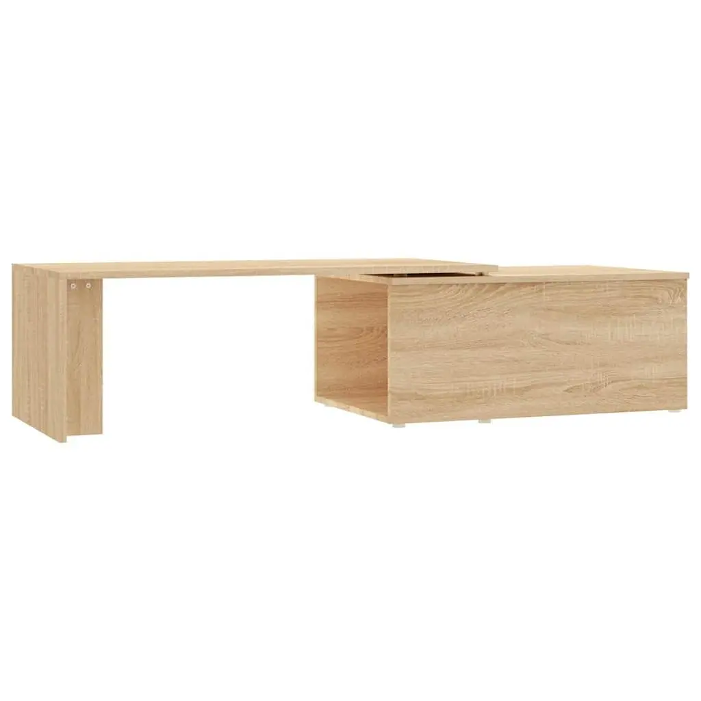 Coffee Table Brown Engineered Wood 150x50x35cm Spacious Top Surface
