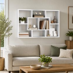 Floating Shelf with Eight Compartments