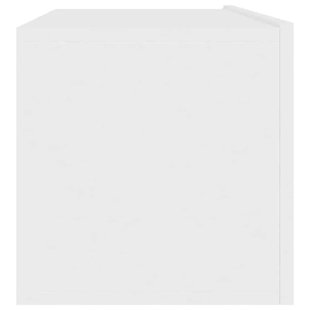 White Wall-Mounted TV Cabinet 100x30x30 cm Storage Unit Drop-Down Doors