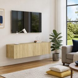 Wall-Mounted TV Cabinet with Smart Storage