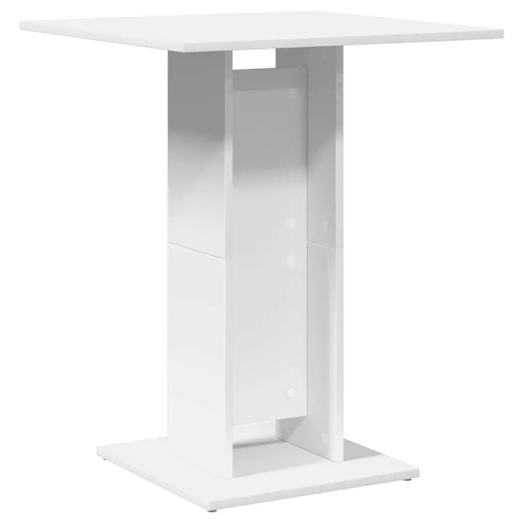 Bistro Table White 60x60x75 cm Engineered Wood High Table