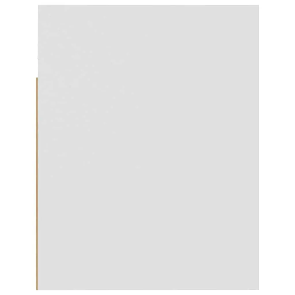 Hanging Cabinet White Engineered Wood Wall-mounted Flip-Up Door Adjustable Shelf