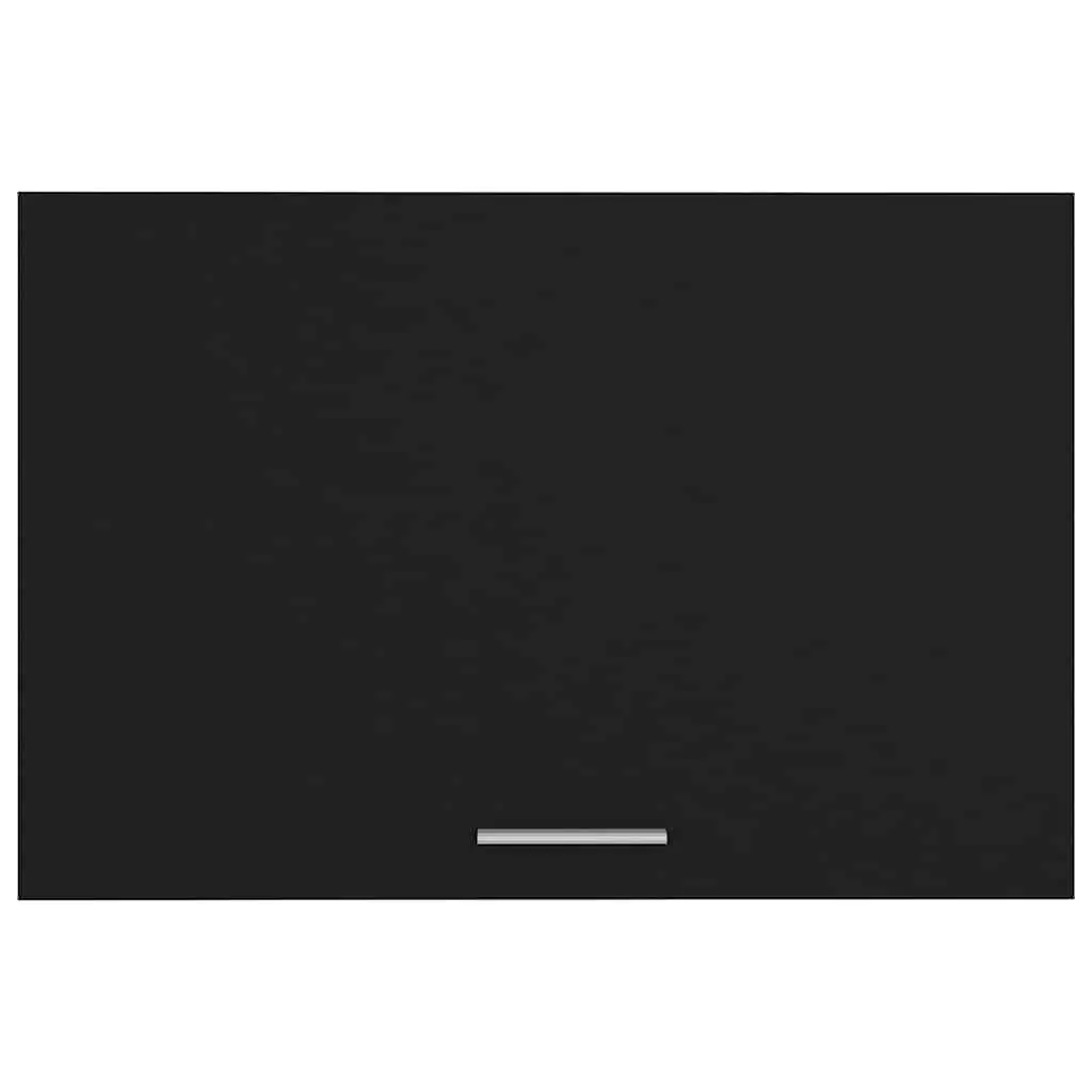 Hanging Cabinet Black Engineered Wood 60 x 31 x 40 cm Flip-Up Door