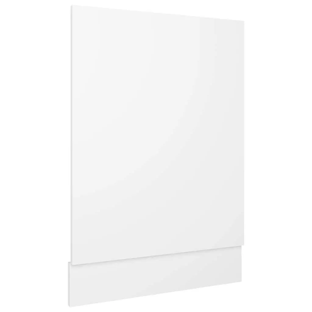 Dishwasher Panel White 45cm x 3cm x 67cm Engineered Wood Clean Finish Kitchen Cabinet Cover