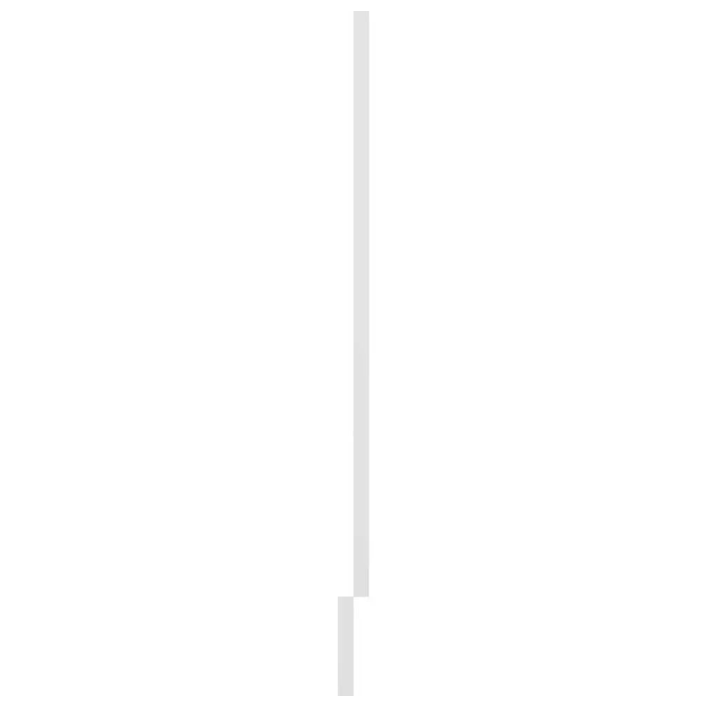 Dishwasher Panel White 45cm x 3cm x 67cm Engineered Wood Clean Finish Kitchen Cabinet Cover