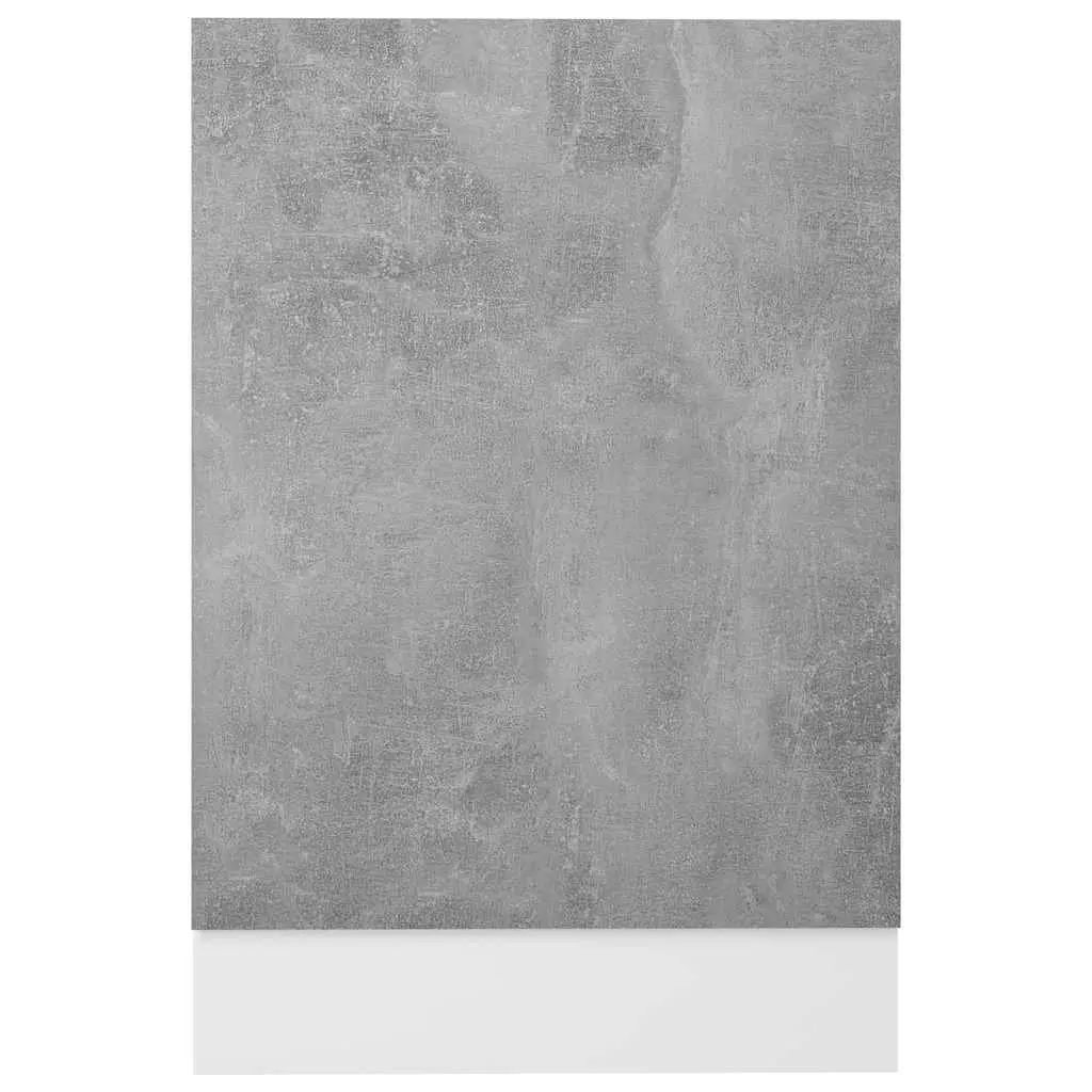 Dishwasher Panel Grey 45x3x67cm Kitchen Cabinet Front Engineered Wood Cover