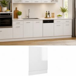 White High Gloss Dishwasher Panel