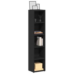 Compact and Reliable Black CD Storage Cabinet Set
