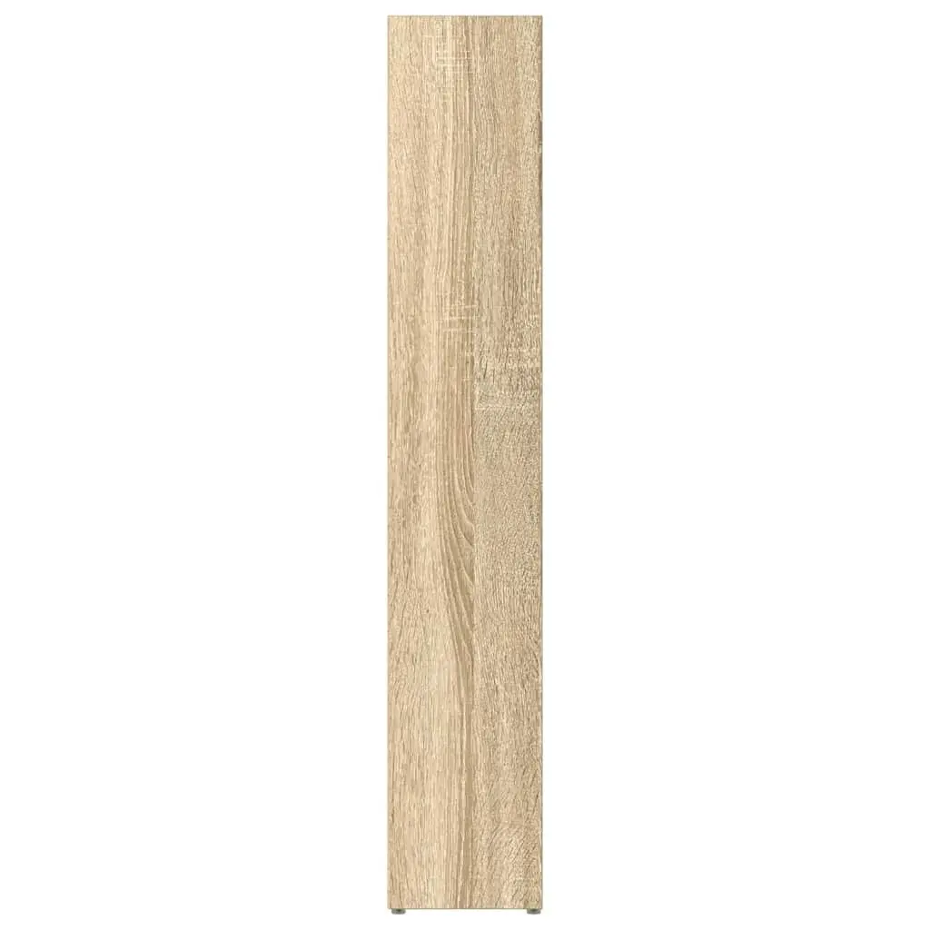 CD Cabinets Sonoma Oak Tall Slim Media Storage Rack 2 Piece