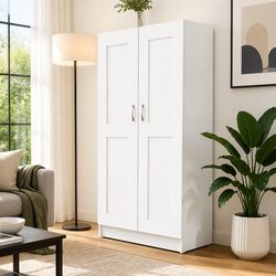 Compact White Book Cabinet for Stylish Organization