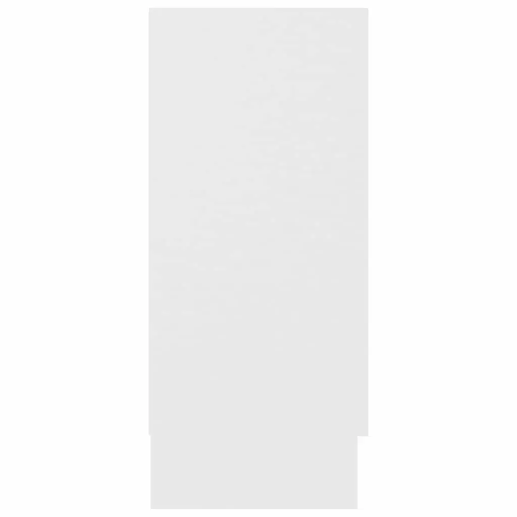 Sideboard White 120cm 2 Doors 2 Compartments Engineered Wood