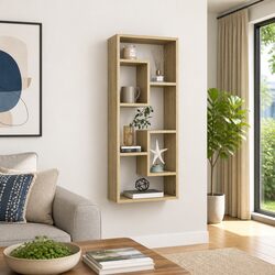 Wall Shelf with Open Compartments