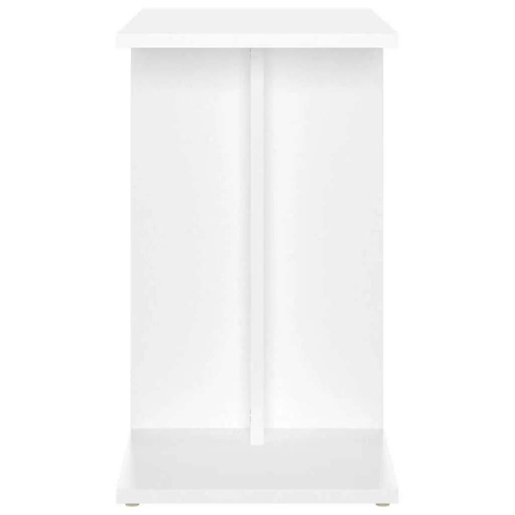 Side Table White 50x30x50 cm Accent Storage Furniture