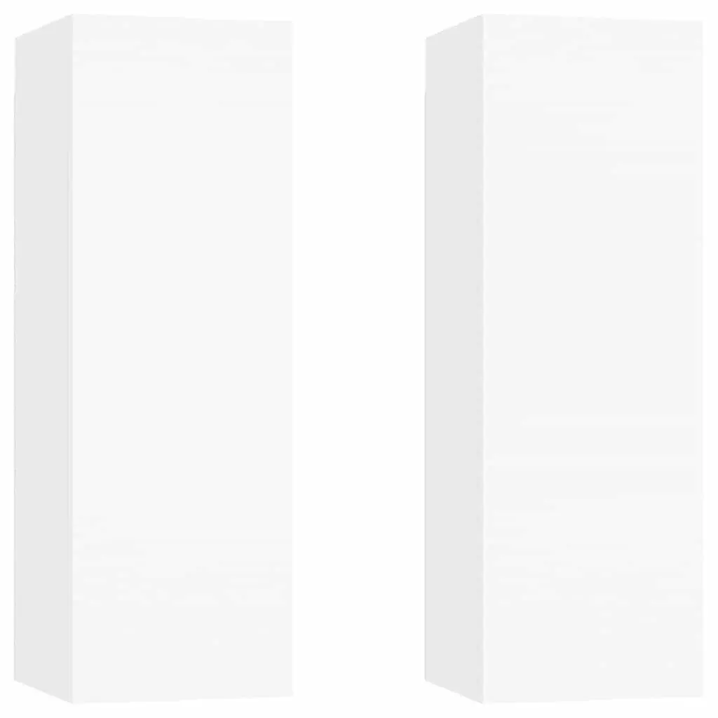 Wall-Mounted TV Cabinet Set with Storage Shelves