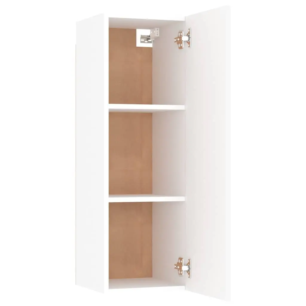 Wall-Mounted TV Cabinet Set with Storage Shelves