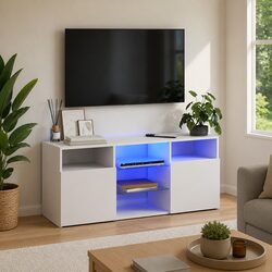 LED TV Cabinet: Compact Design with Practical Features
