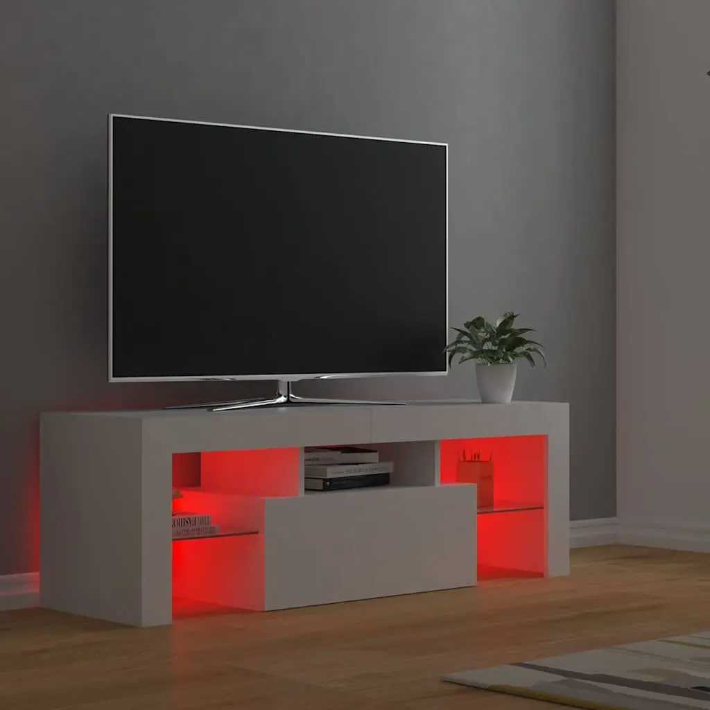 TV Cabinet with RGB LED Lighting